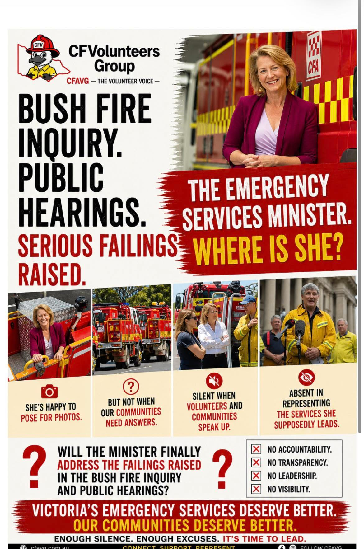 Bushfire Inquiry Hearings Raise Serious Questions - Not In Our Name
